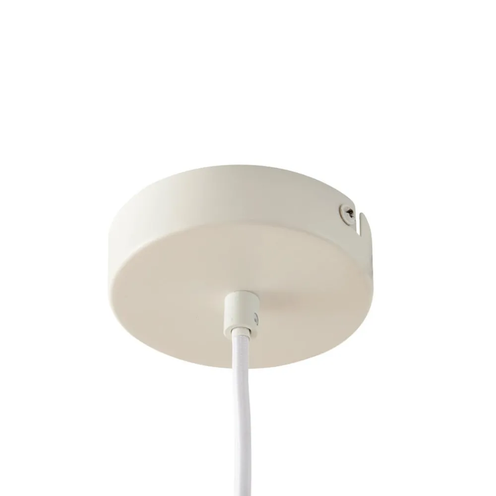 Lucande Pendellamper|Pendellamper > Tovina hængelampe, tekstil, hvid, Ø35cm