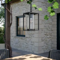 Lucande Udendørs Pendellamper|Terrassebelysning > udendørs hængelampe Ferda, 25 cm, antracit, IP44