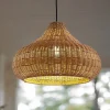 Lucande Terrassebelysning|Udendørs Pendellamper > udendørs hængelampe Taniola, 1 lyskilde, beige, rattan, IP44