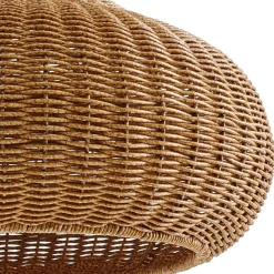 Lucande Terrassebelysning|Udendørs Pendellamper > udendørs hængelampe Taniola, 1 lyskilde, beige, rattan, IP44