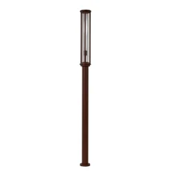 Lygtepæle ^ Lucande udendørslampe Alivaro, rustfarvet, 220 cm, E27, IP65