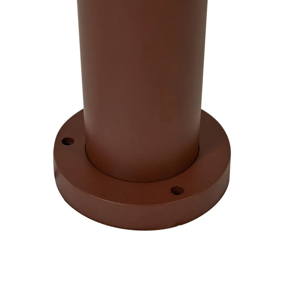 Lygtepæle ^ Lucande udendørslampe Alivaro, rustfarvet, 220 cm, E27, IP65