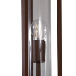 Lygtepæle ^ Lucande udendørslampe Alivaro, rustfarvet, 220 cm, E27, IP65