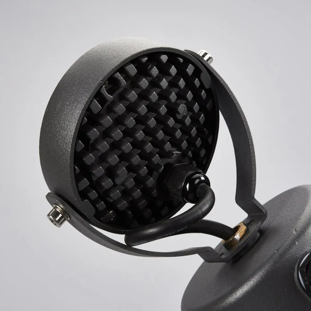 Lucande Terrassebelysning|Udendørs Spot > udendørs LED-spot Gavin, 33 cm, antracit, aluminium