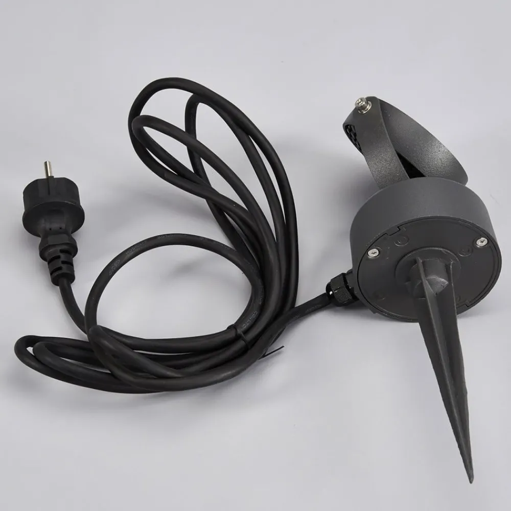 Lucande Terrassebelysning|Udendørs Spot > udendørs LED-spot Gavin, 33 cm, antracit, aluminium