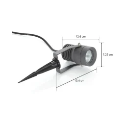 Lucande Udendørs Spot > udendørs LED-spot Jon, jordspyd, justerbar, IP65