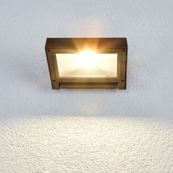 Lucande Væglamper > udendørs LED-spot Maica, antracit, drejelig, IP65