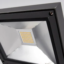 Lucande Væglamper > udendørs LED-spot Maica, antracit, drejelig, IP65