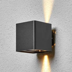 Lucande Væglamper > udendørs LED-væglampe Aaron, antracit, IP54, op/ned