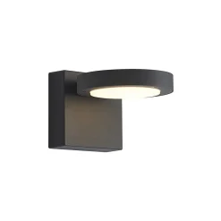 Terrassebelysning ^ Lucande udendørs LED-væglampe Belna, metal, IP65, antracit