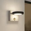 Lucande Væglampe Med Sensor|Terrassebelysning > udendørs LED-væglampe Belna, beton, sensor, IP54