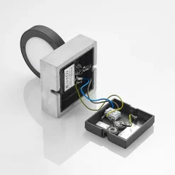 Lucande Væglampe Med Sensor|Terrassebelysning > udendørs LED-væglampe Belna, beton, sensor, IP54