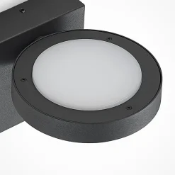 Væglampe Med Sensor|Væglamper ^ Lucande udendørs LED-væglampe Belna, metal, sensor, IP54