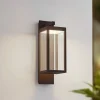 Lucande Terrassebelysning|Væglamper > udendørs LED-væglampe Ferdinand, rust, metal, IP54