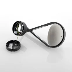 Lucande Terrassebelysning|Væglamper > udendørs LED-væglampe Florka, natursten, hængende kurv