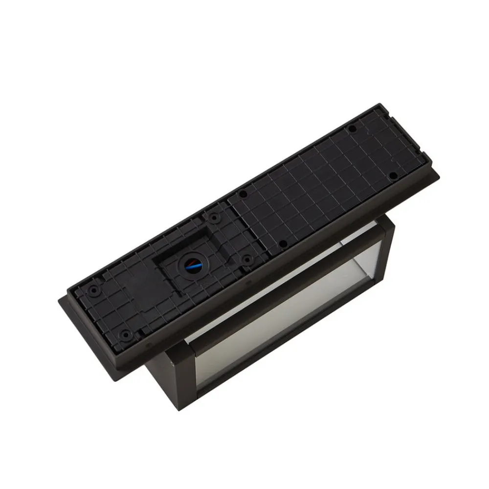 Lucande Terrassebelysning|Væglamper > udendørs LED-væglampe Ferdinand, grå, metal, 38 cm