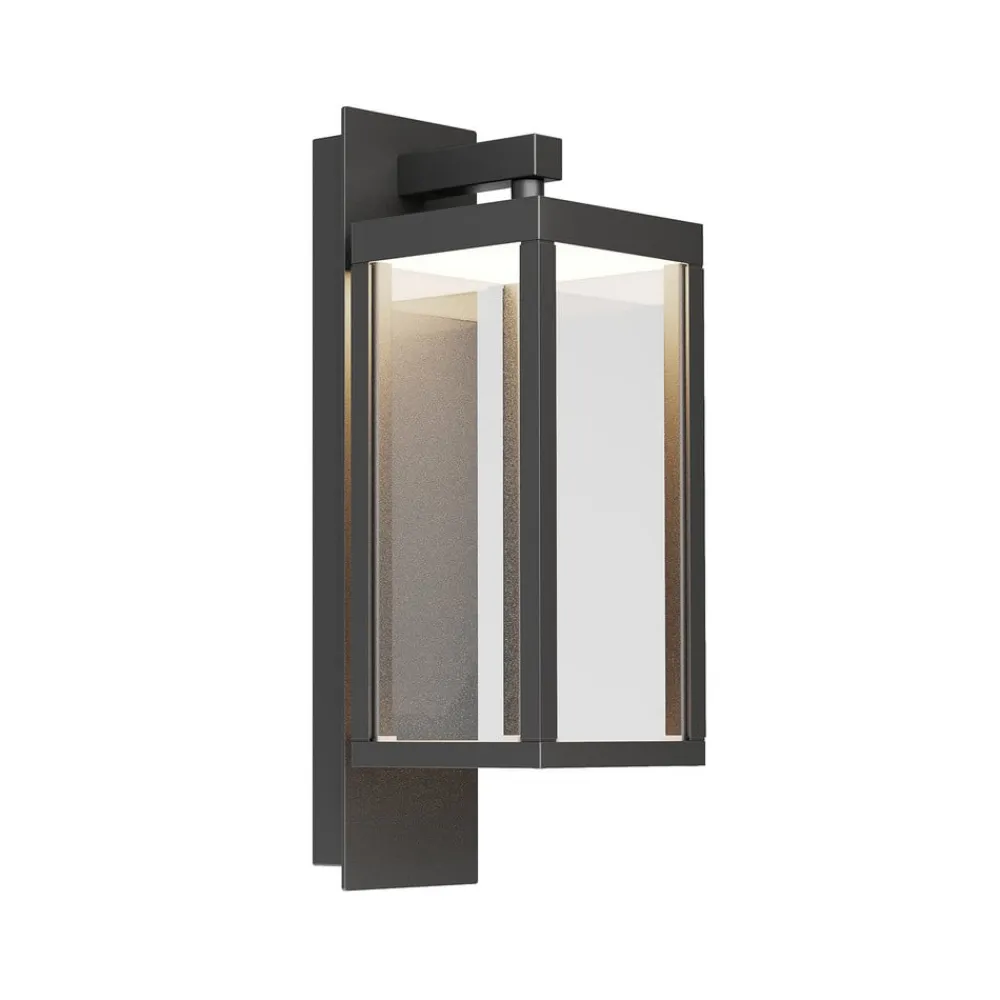 Lucande Terrassebelysning|Væglamper > udendørs LED-væglampe Ferdinand, grå, metal, 38 cm