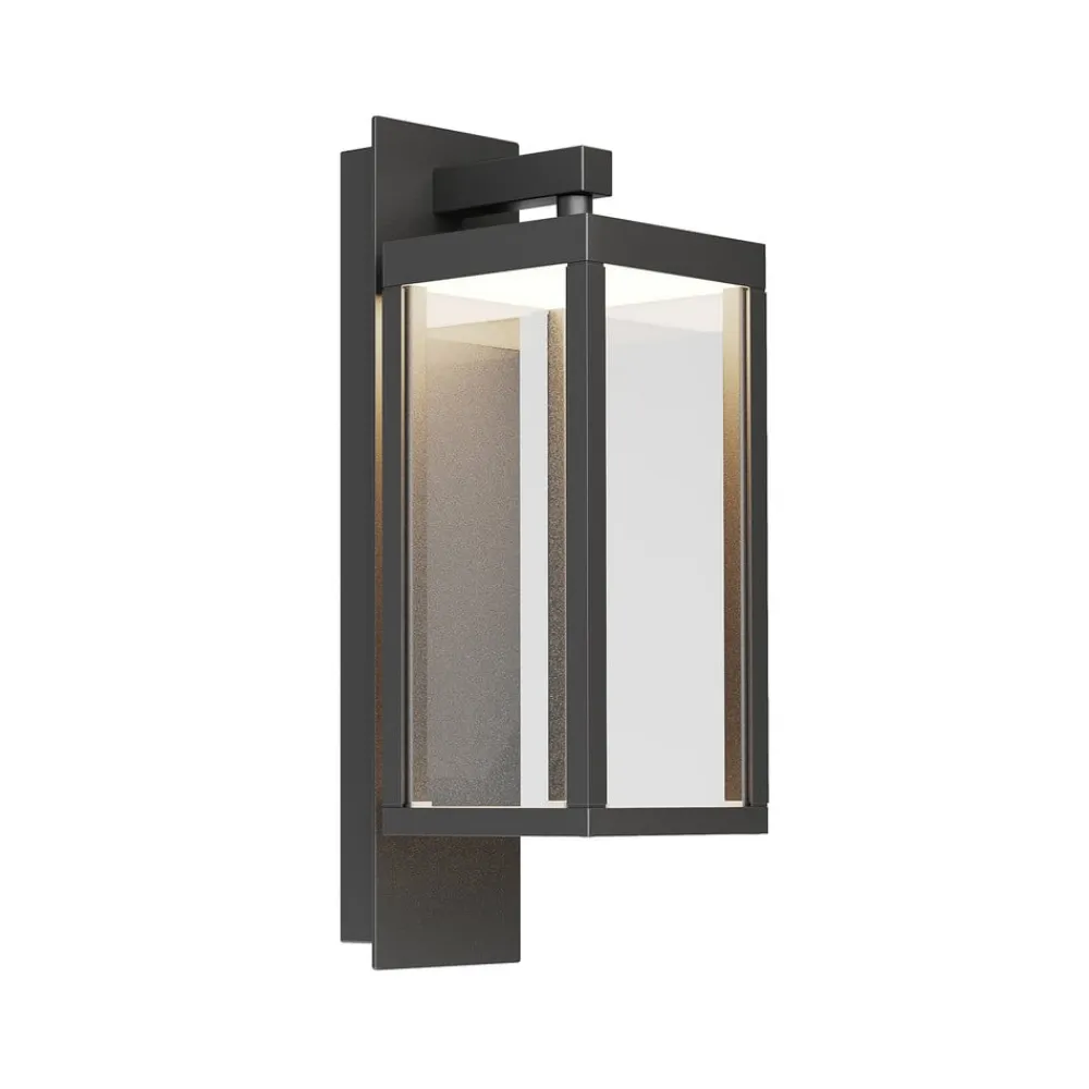 Lucande Terrassebelysning|Væglamper > udendørs LED-væglampe Ferdinand, sæt med 3, grå, 38 cm
