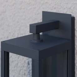 Lucande Terrassebelysning|Væglamper > udendørs LED-væglampe Ferdinand, sæt med 3, grå, 38 cm