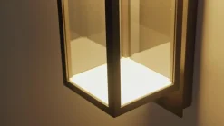 Lucande Væglampe Med Sensor|Væglamper > udendørs LED-væglampe Ferdinand, sensor, grå, 38 cm