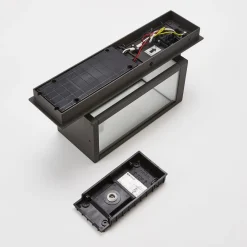 Lucande Væglampe Med Sensor|Væglamper > udendørs LED-væglampe Ferdinand, sensor, grå, 38 cm