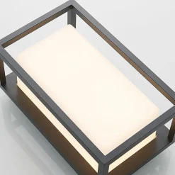 Væglamper ^ Lucande udendørs LED-væglampe Ilirian, antracit, aluminium, 15 cm