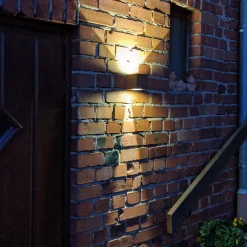 Lucande Væglamper > udendørs LED-væglampe Jarno, rust, metal, 9 cm