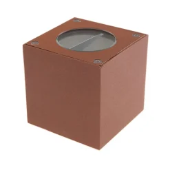 Lucande Væglamper > udendørs LED-væglampe Jarno, rust, metal, 9 cm