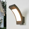 Lucande Væglamper > udendørs LED-væglampe Juvia, 19 cm, antracit, IP54