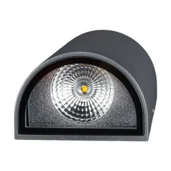 Terrassebelysning|Væglamper ^ Lucande udendørs LED-væglampe Jale, 16 cm, antracit, aluminium