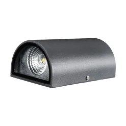 Terrassebelysning|Væglamper ^ Lucande udendørs LED-væglampe Jale, 16 cm, antracit, aluminium