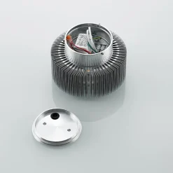 Terrassebelysning|Væglamper ^ Lucande udendørs LED-væglampe Keany, metal, Ø 16 cm, IP54