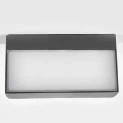 Terrassebelysning|Væglamper ^ Lucande udendørs LED-væglampe Lissi, 21 cm, antracit, IP54