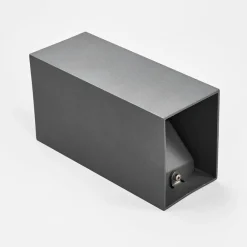 Lucande Væglamper > udendørs LED-væglampe Mikka, 17 cm, antracit, 2 lyskilder.