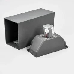 Lucande Væglamper > udendørs LED-væglampe Mikka, 17 cm, antracit, 2 lyskilder.