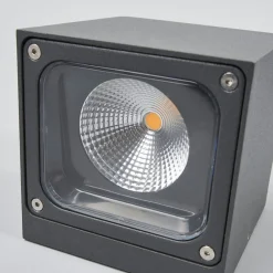 Lucande Terrassebelysning|Væglamper > udendørs LED-væglampe Merjem, 12 cm, ned, IP54