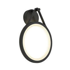 Lucande Terrassebelysning|Væglamper > udendørs LED-væglampe Mirco, 30 cm, sort, IP65