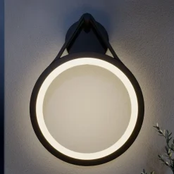 Lucande Terrassebelysning|Væglamper > udendørs LED-væglampe Mirco, 30 cm, sort, IP65