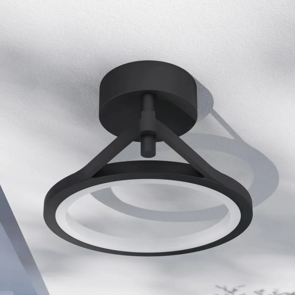 Lucande Terrassebelysning|Væglamper > udendørs LED-væglampe Mirco, 30 cm, sort, IP65