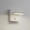 Lucande Væglampe Med Sensor|Væglamper > udendørs LED-væglampe Silvan, hvid, sensor, IP54, 16 cm