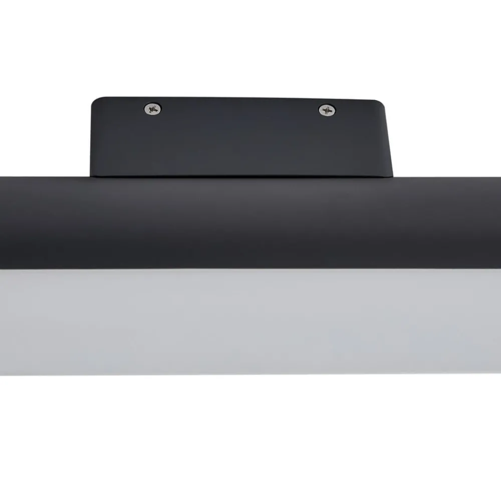 Væglamper ^ Lucande udendørs LED-væglampe Tuberia, antracit, metal, Ø 7cm