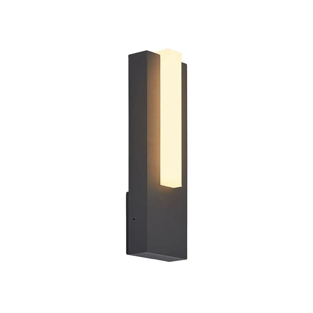 Lucande Terrassebelysning|Væglamper > udendørs LED-væglampe Virgalia, 31 cm, antracit, IP65