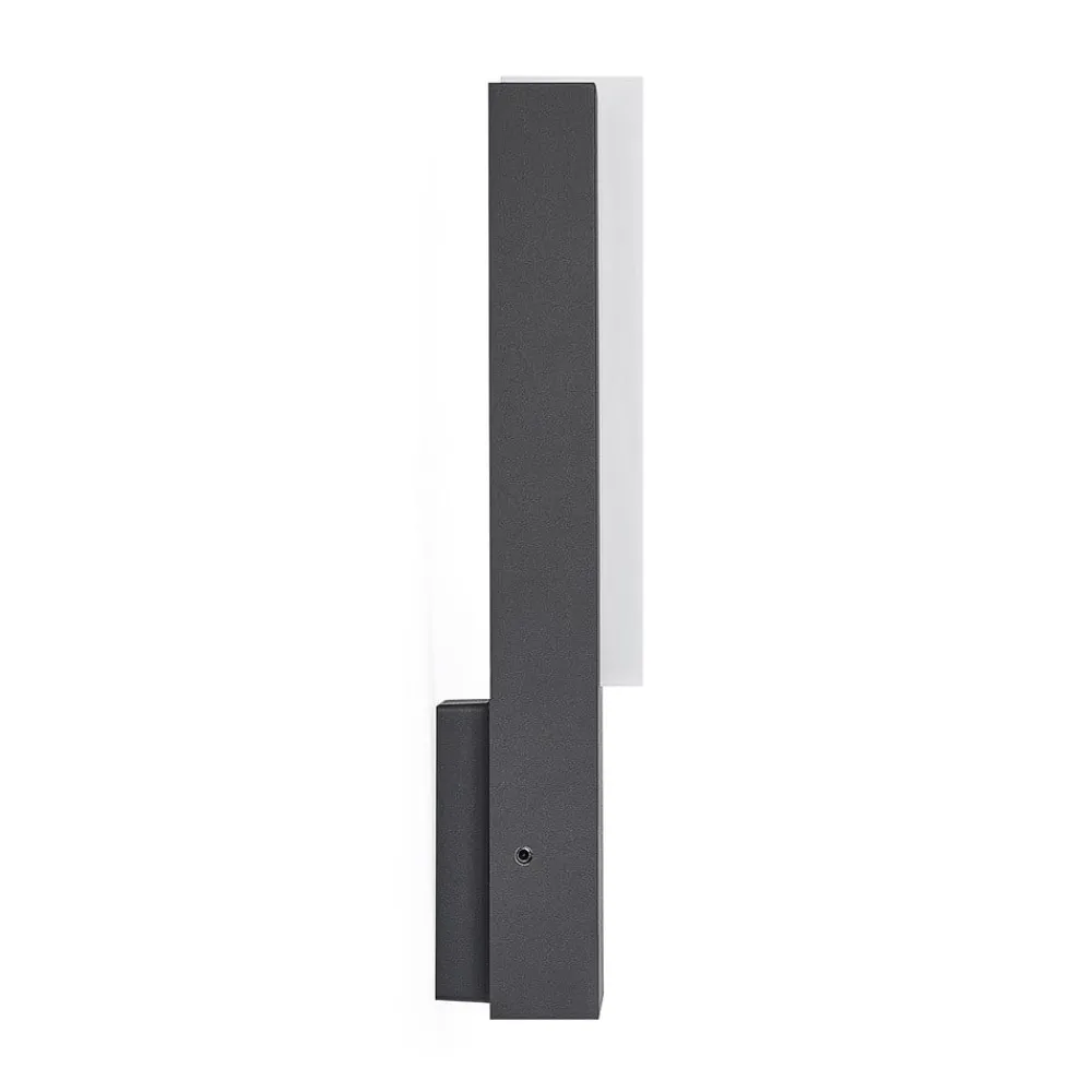 Lucande Terrassebelysning|Væglamper > udendørs LED-væglampe Virgalia, 31 cm, antracit, IP65