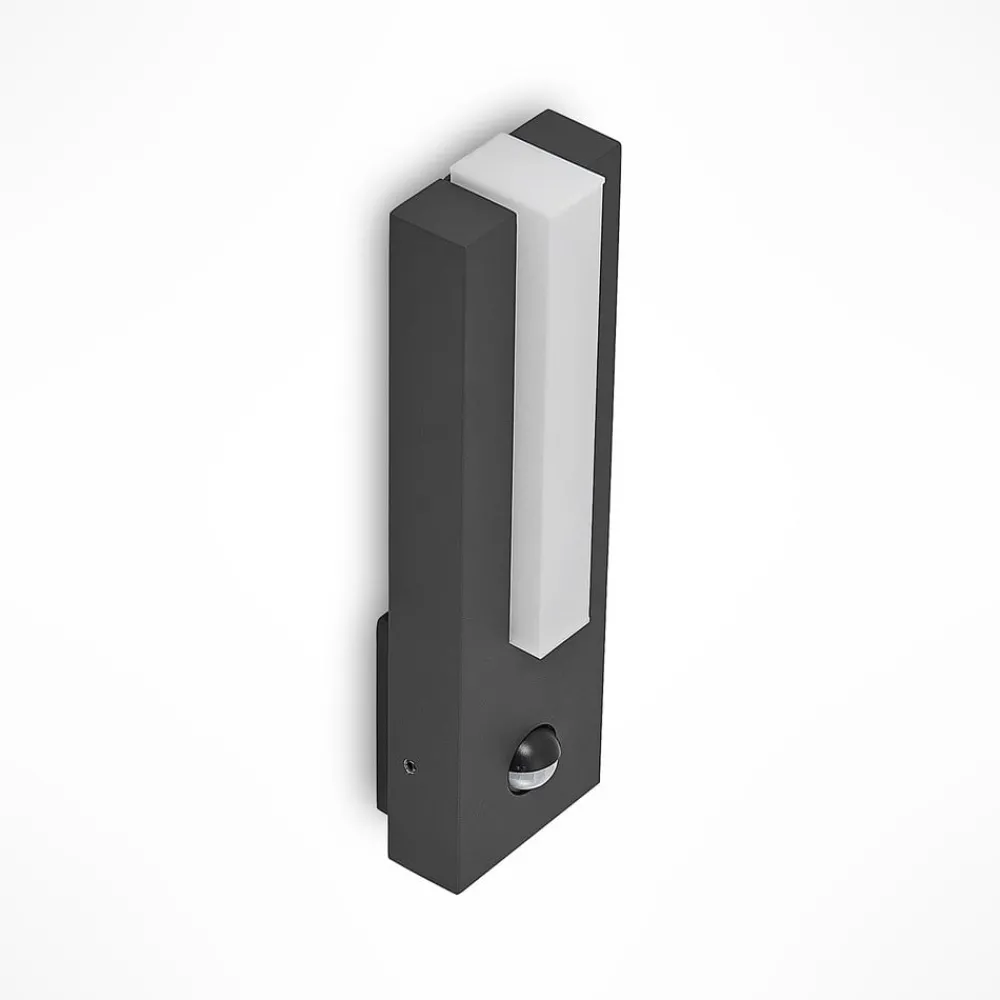 Lucande Væglampe Med Sensor|Terrassebelysning > udendørs LED-væglampe Virgalia, bevægelsessensor, IP54