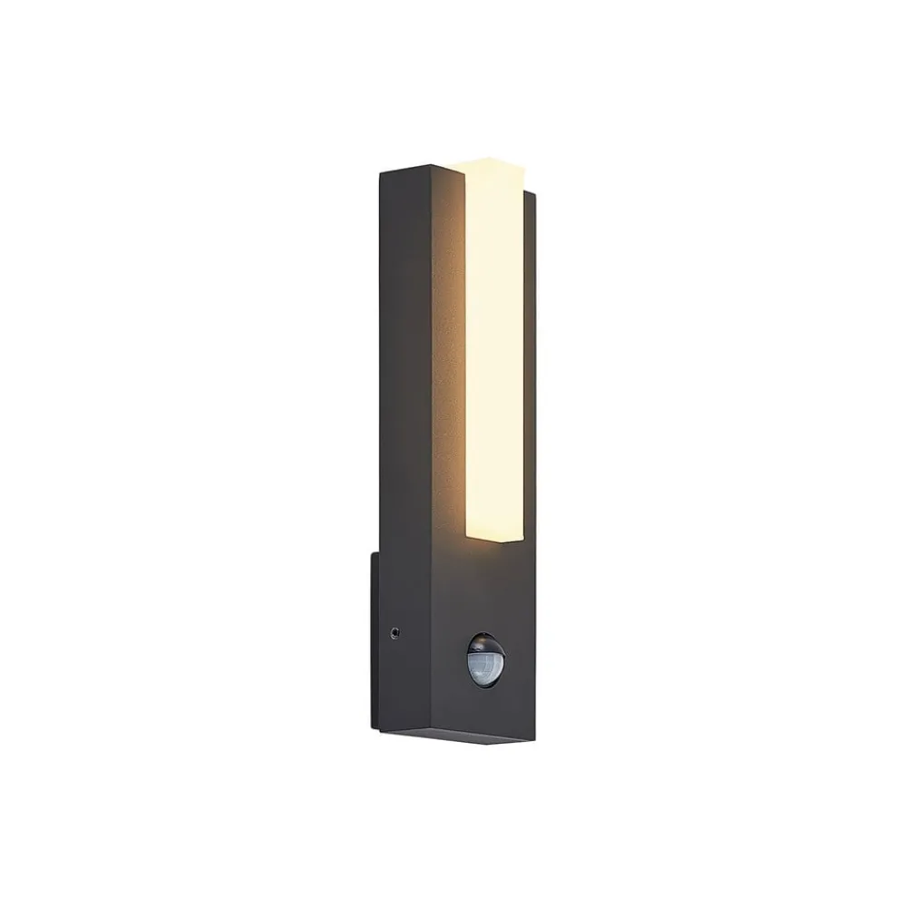 Lucande Væglampe Med Sensor|Terrassebelysning > udendørs LED-væglampe Virgalia, bevægelsessensor, IP54
