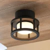 Lucande Terrassebelysning|Udendørs Loftlamper > udendørs loftlampe Berenike, Ø 17 cm, grå, GX53
