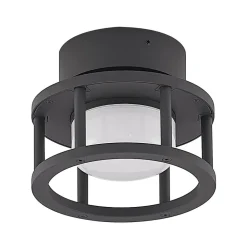 Lucande Terrassebelysning|Udendørs Loftlamper > udendørs loftlampe Berenike, Ø 17 cm, grå, GX53