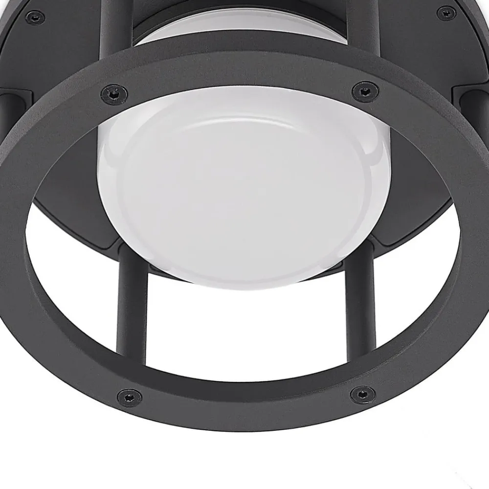 Lucande Terrassebelysning|Udendørs Loftlamper > udendørs loftlampe Berenike, Ø 17 cm, grå, GX53