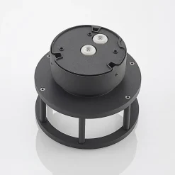 Lucande Terrassebelysning|Udendørs Loftlamper > udendørs loftlampe Berenike, Ø 17 cm, grå, GX53