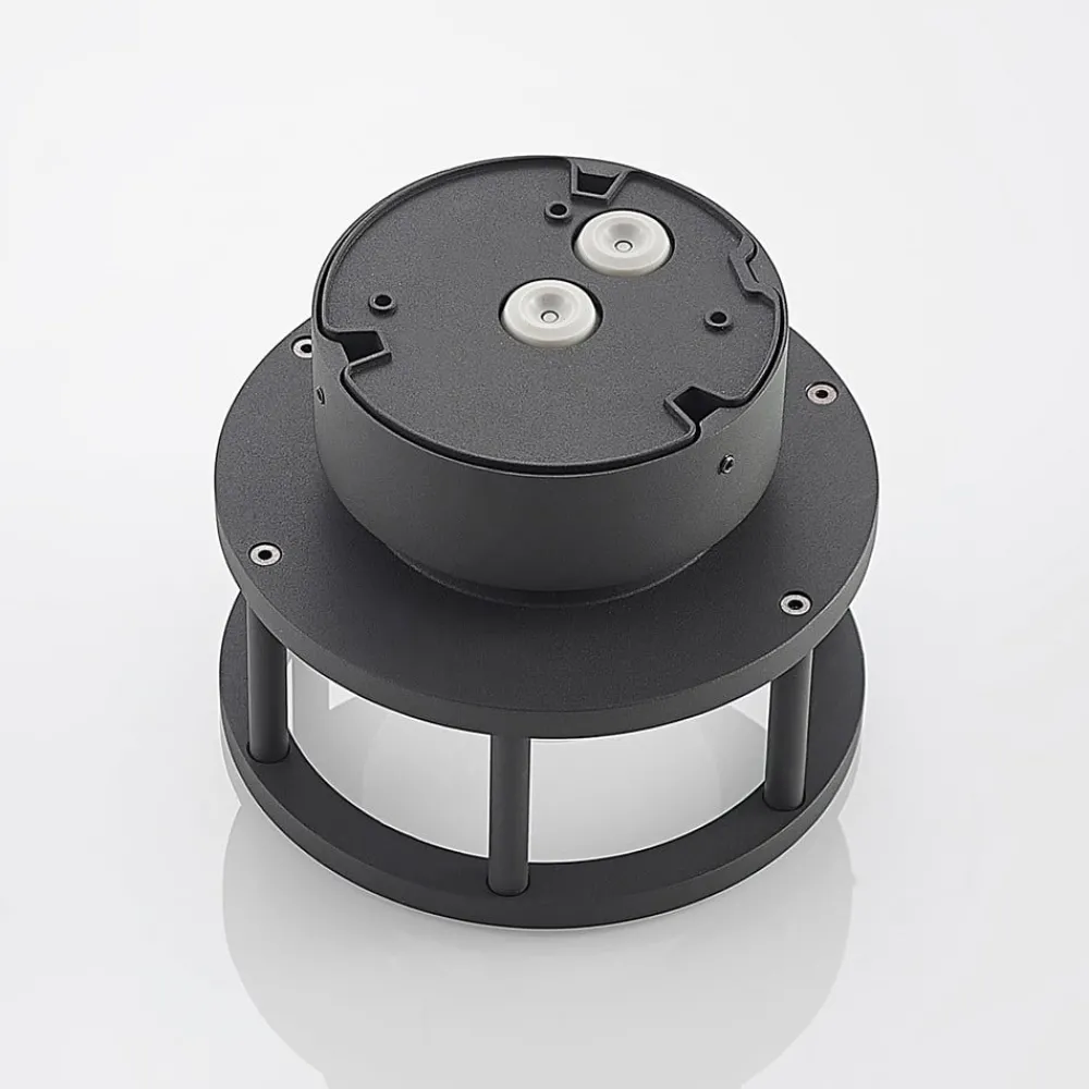 Lucande Terrassebelysning|Udendørs Loftlamper > udendørs loftlampe Berenike, Ø 17 cm, grå, GX53